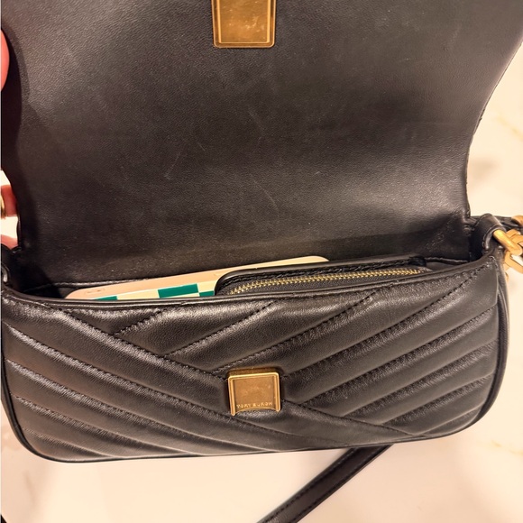 Tory Burch Black Quilted Shoulder Bag - Picture 9 of 9